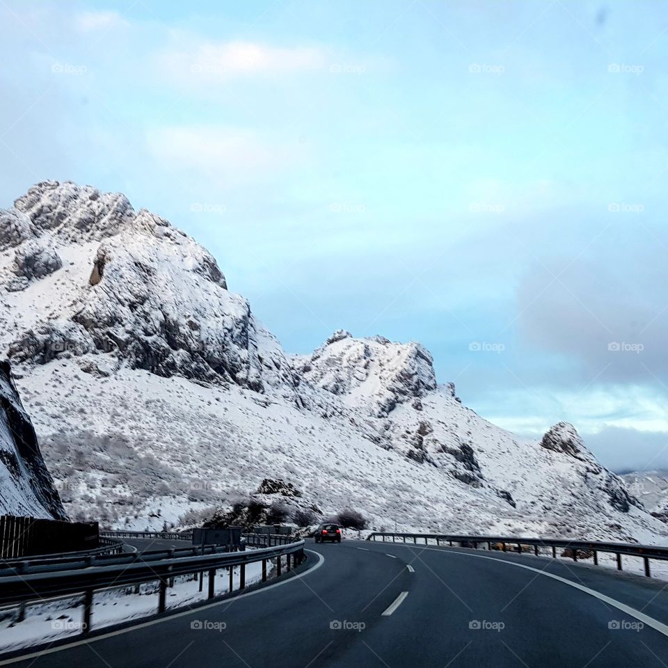 Carretera hacia Leon