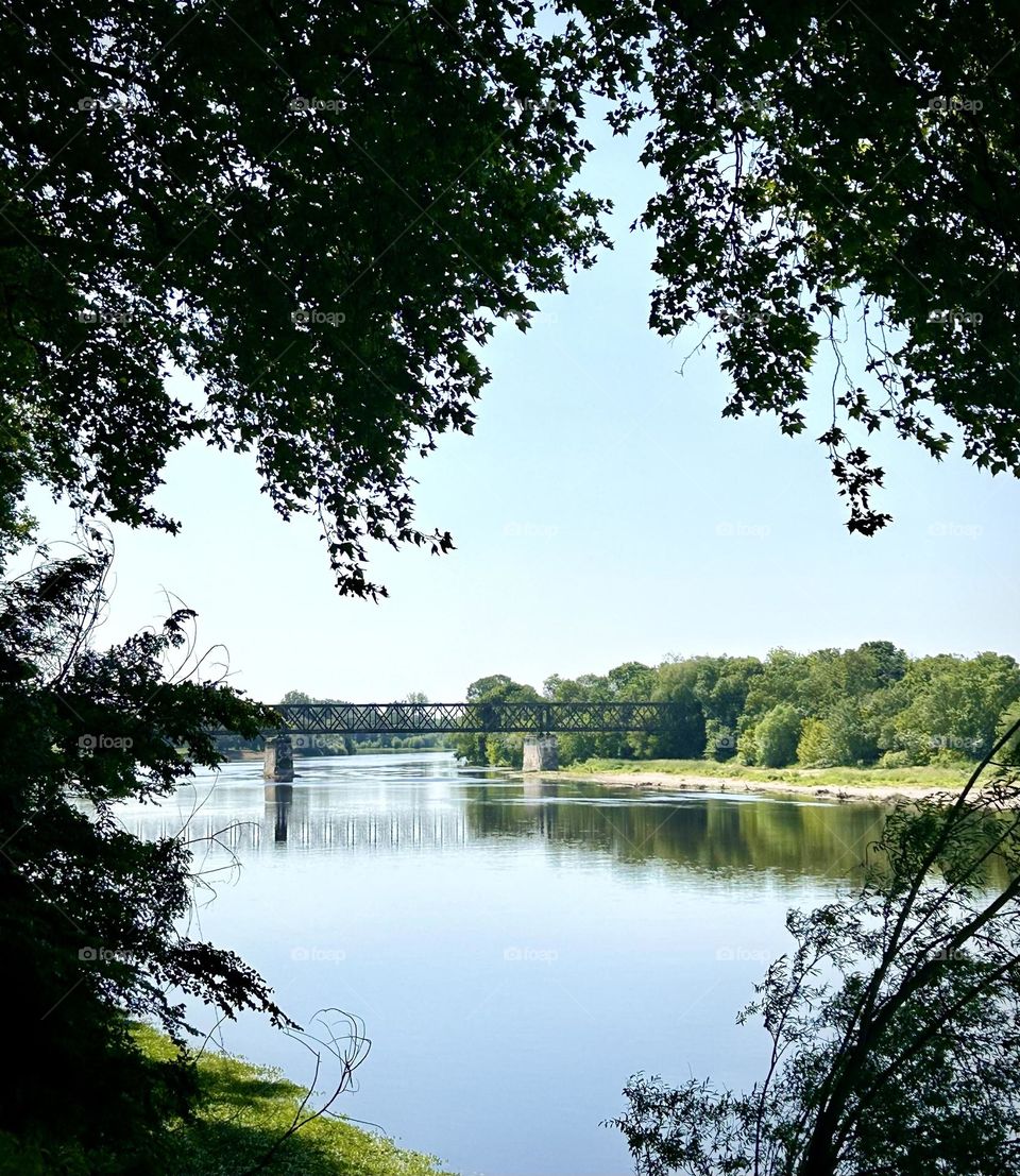 Chinon , Eiffel bridge May 2023 . 