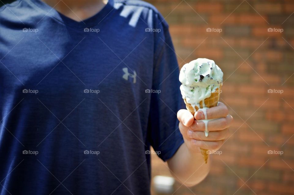 Melting ice cream