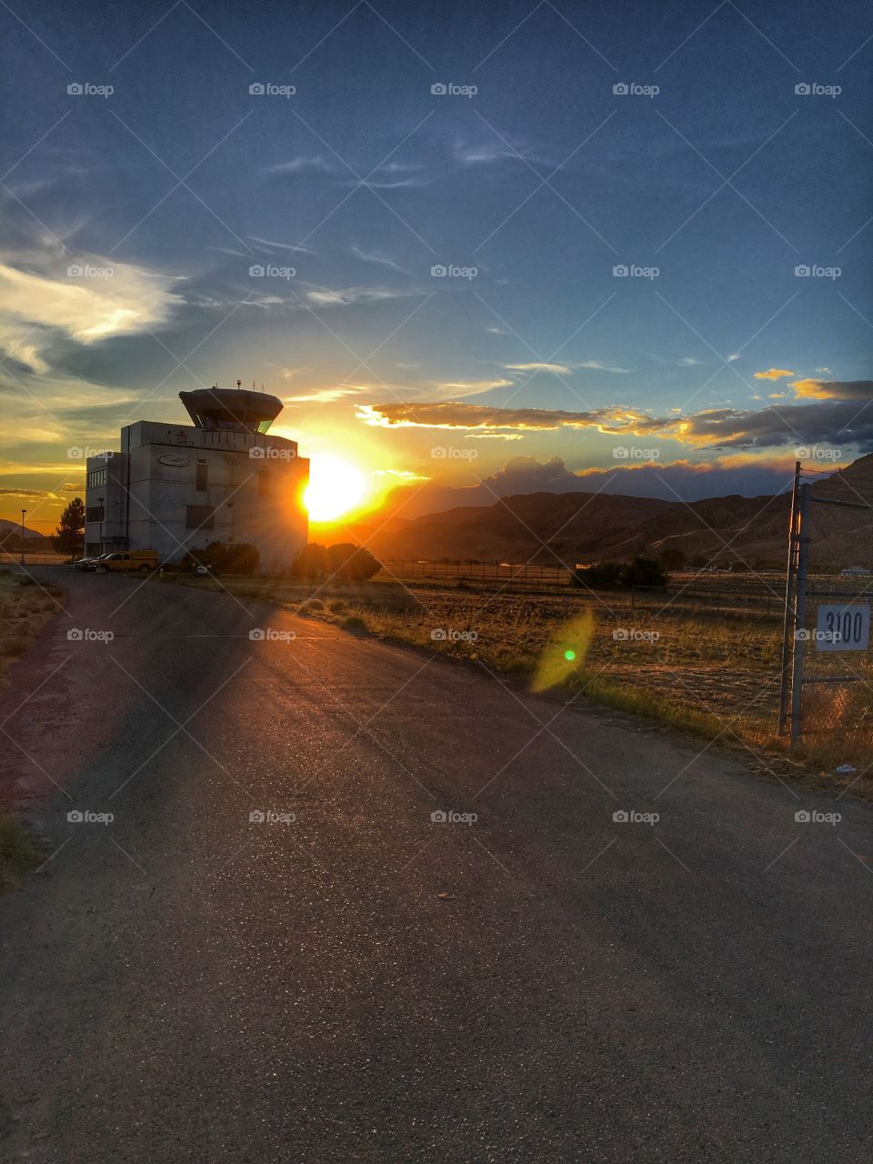 Sunset at the airport! 