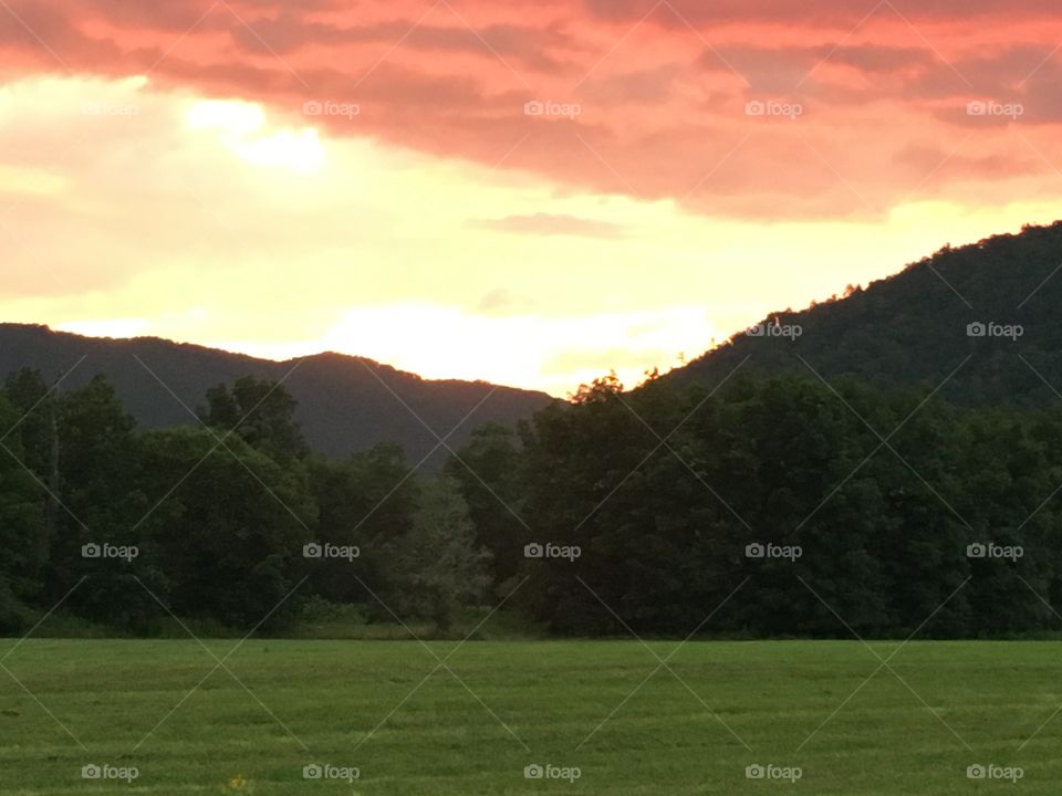 Sunset in Pocahontas County, West Virginia