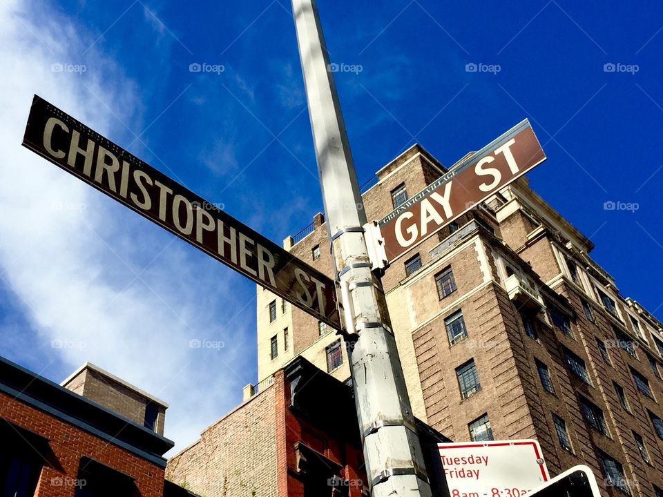 GAY ST Street Sign