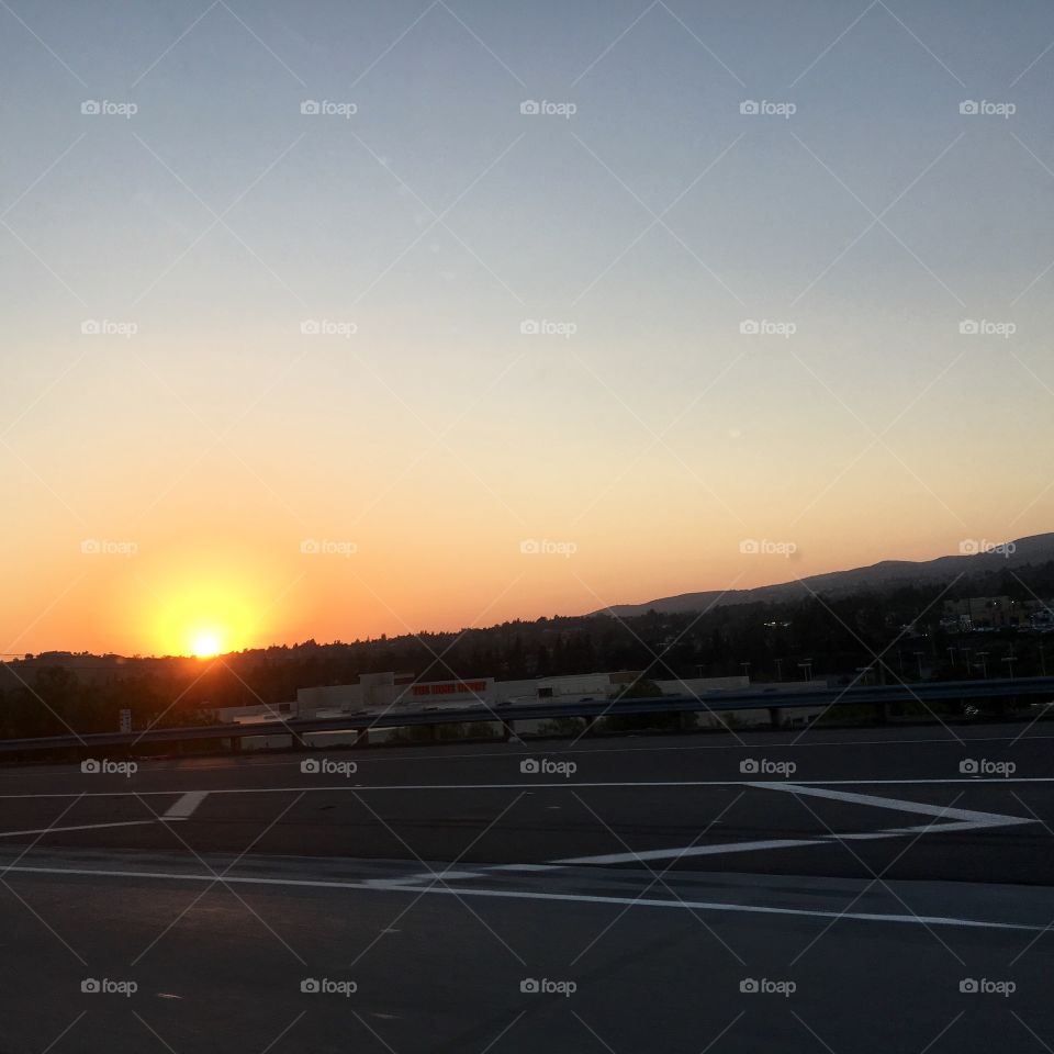 Sunset in Wine Country