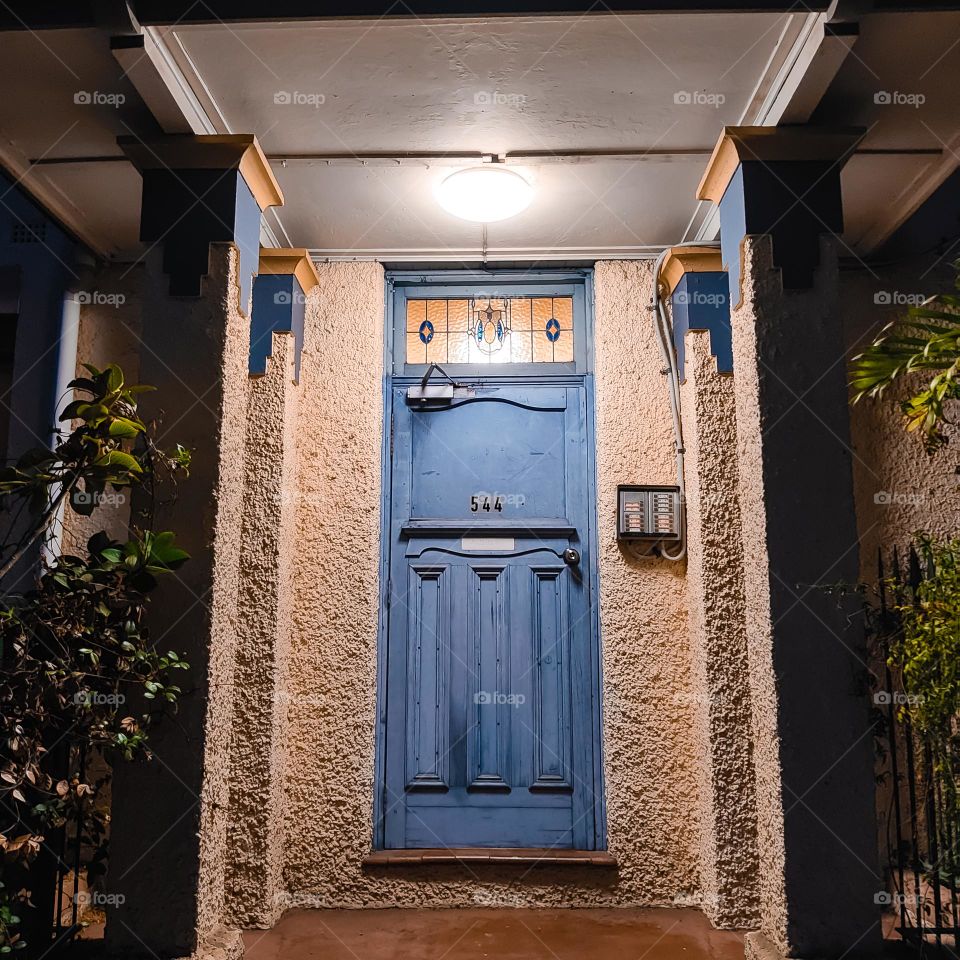 Blue door