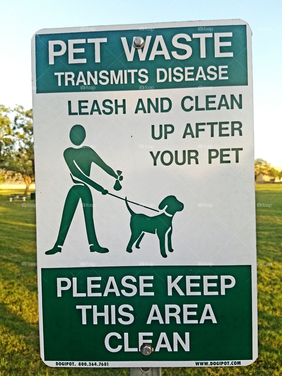 dog poo sign