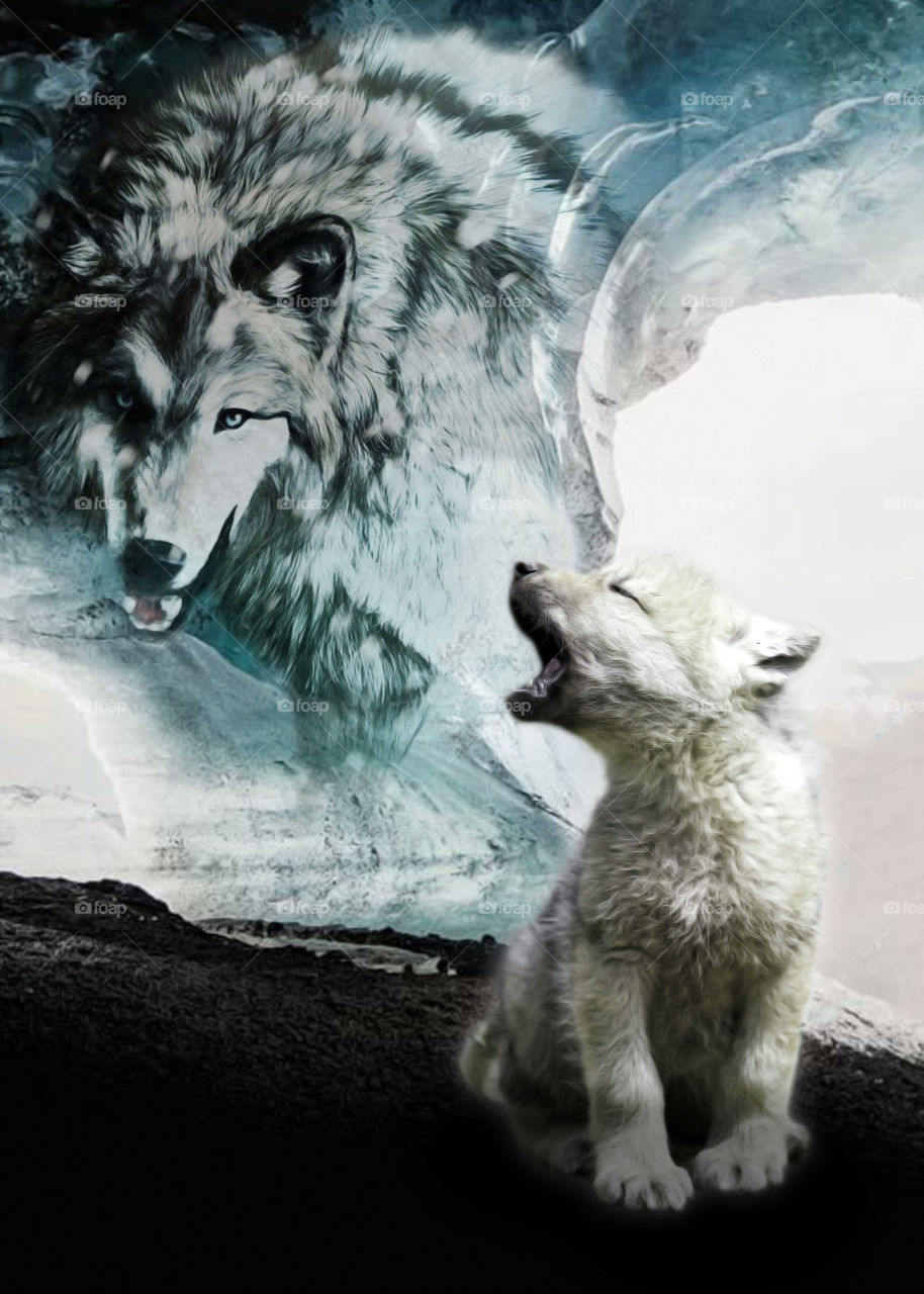 "Inner beast" a photo manipulation artwork