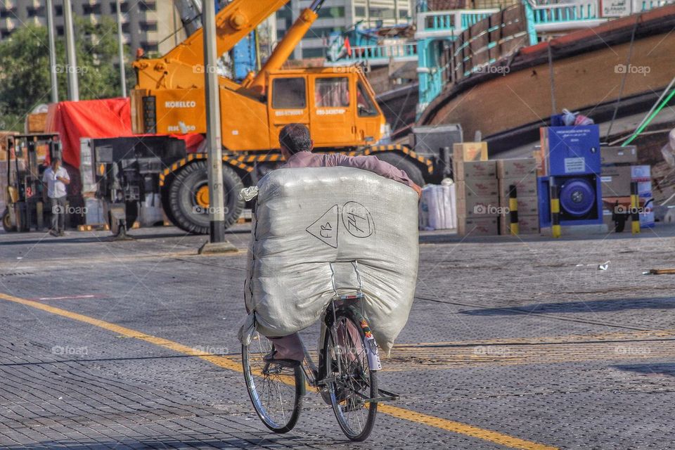 Riding down the road