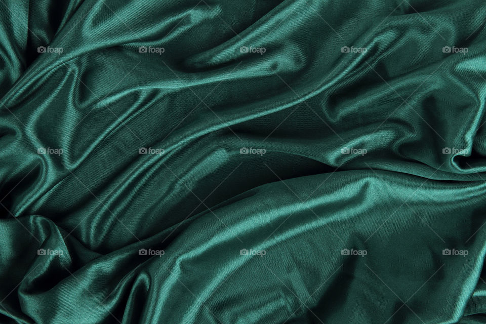 Dream green satin velvet fabric background