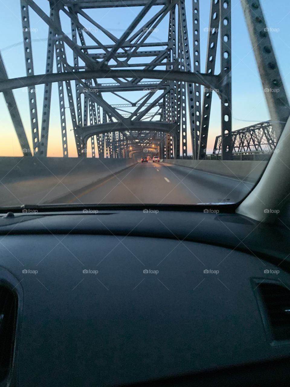 Crossing the bridge 