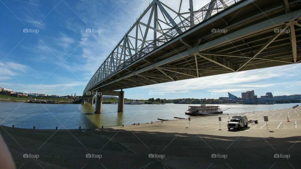 Cincinnati Ohio bridge landscape