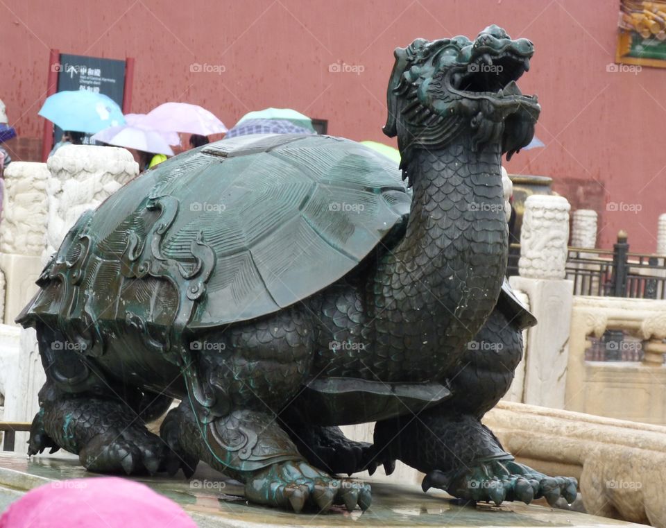 Turtle sculpture in Beijing 