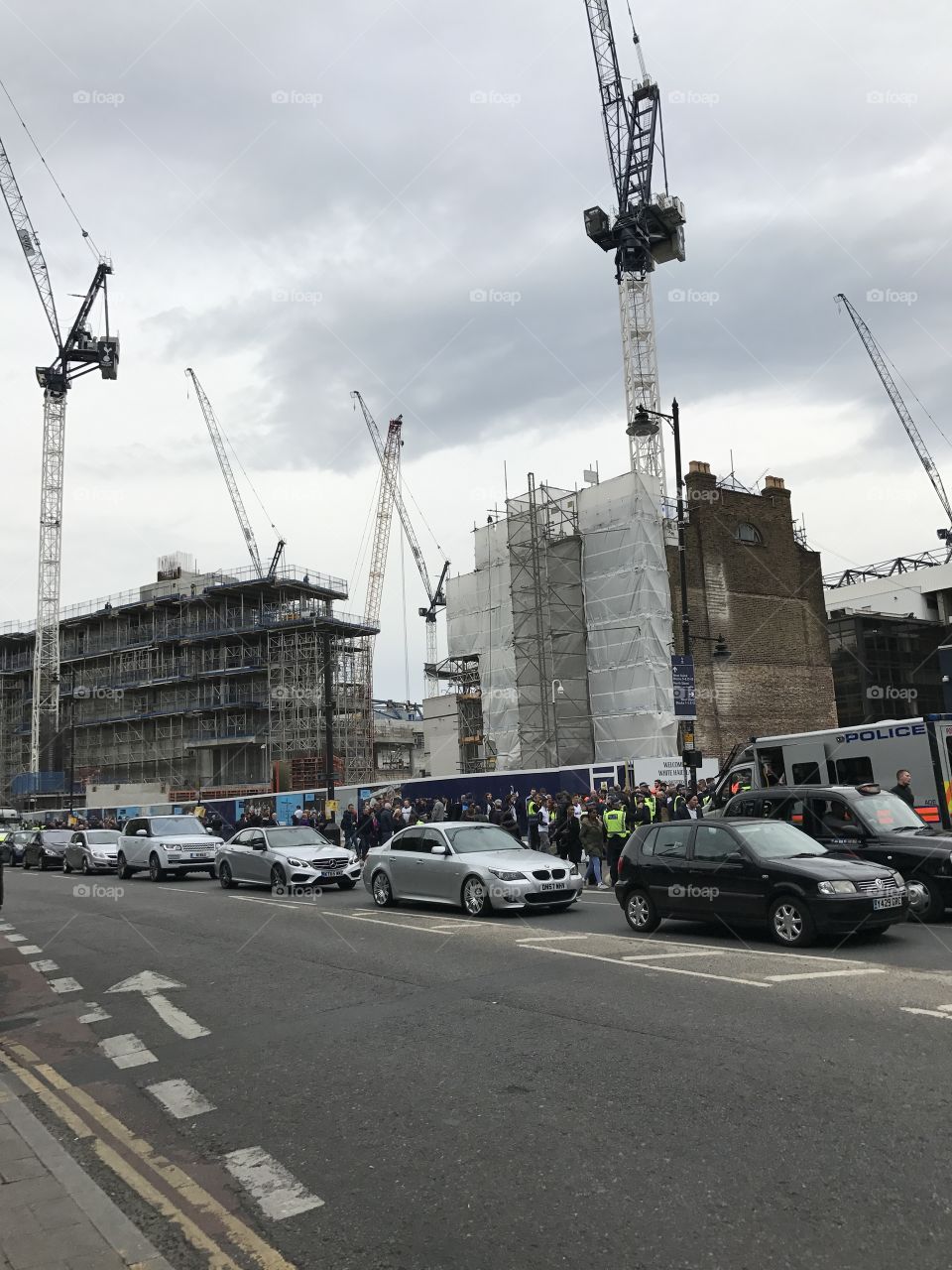 White hart lane construction