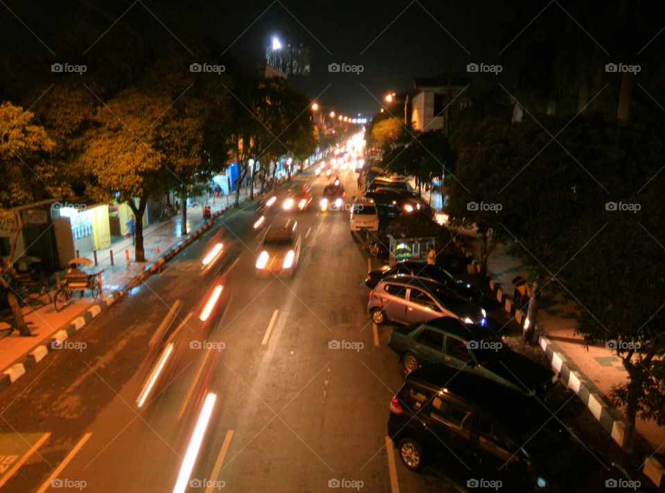 main street. main street at night