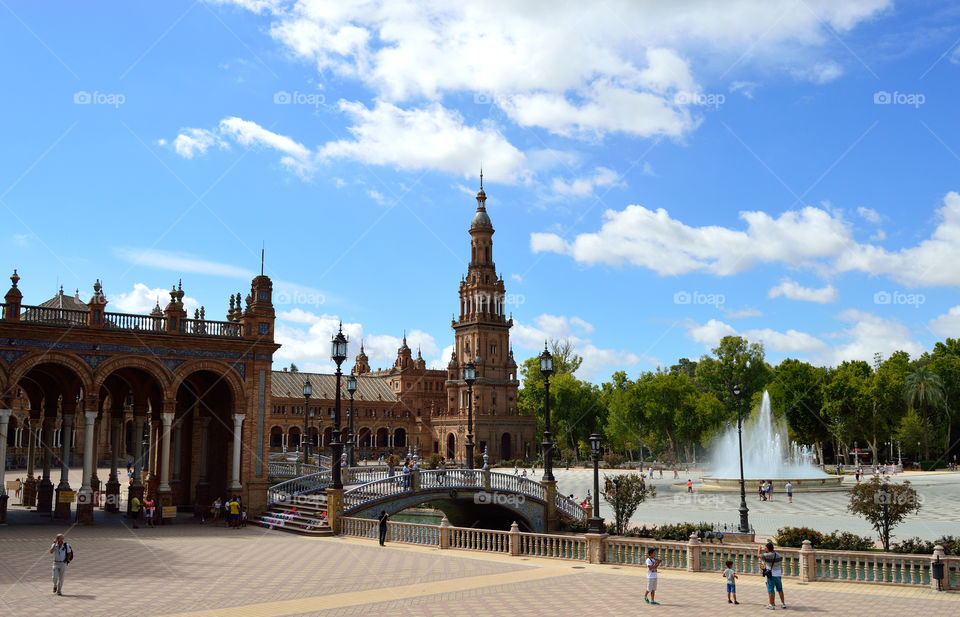 Plaza de España in Sevilla has been featured in TV series and famous films like Star Wars.