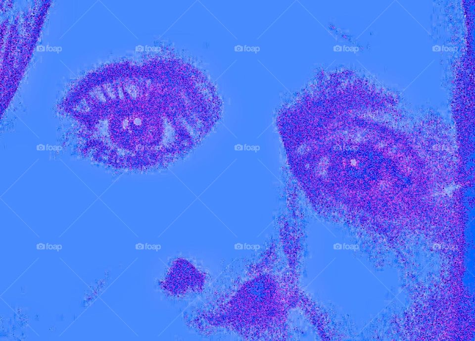 “Timothy Trespas”, my partner in life for almost sixteen years has the most amazing beautiful blue eyes and presented like this “Andy Warhol” 1970s style they are even more stunning to look at. 2019. Hypnotic Productions