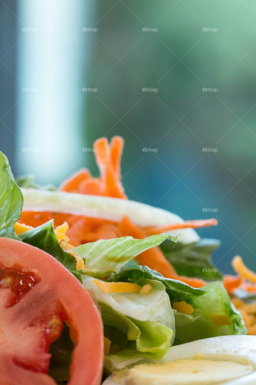 Isolated image of a side salad.