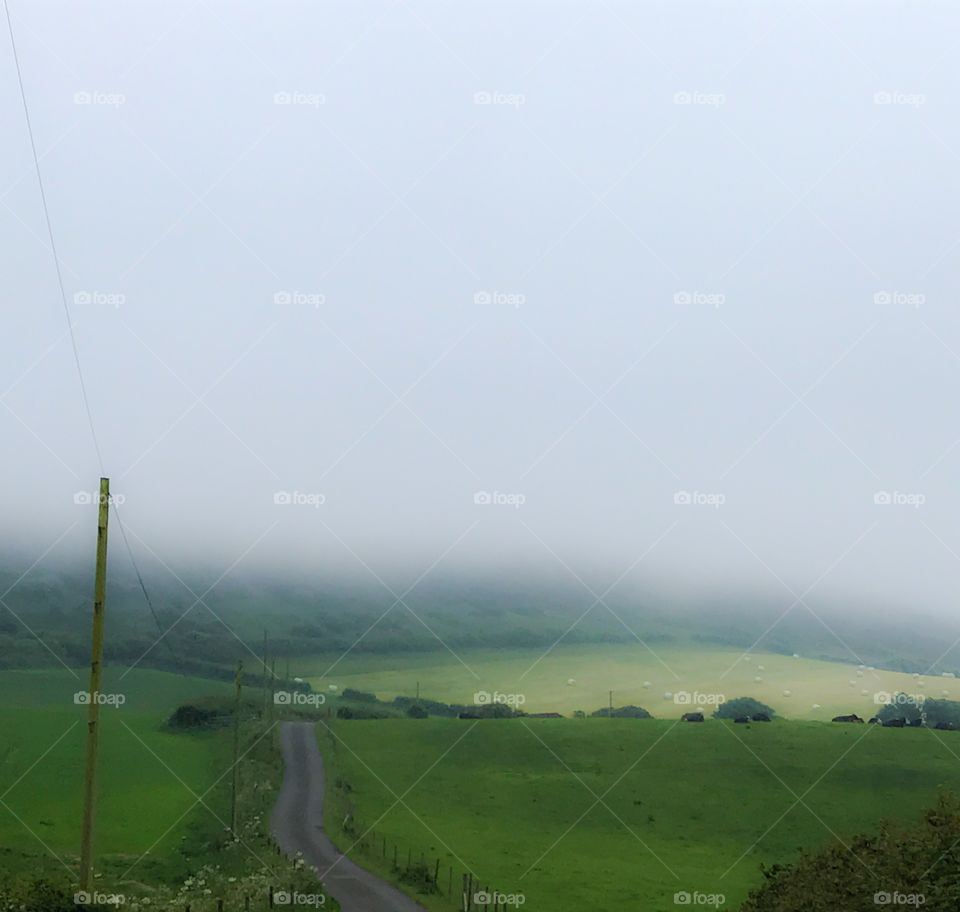 Foggy hills