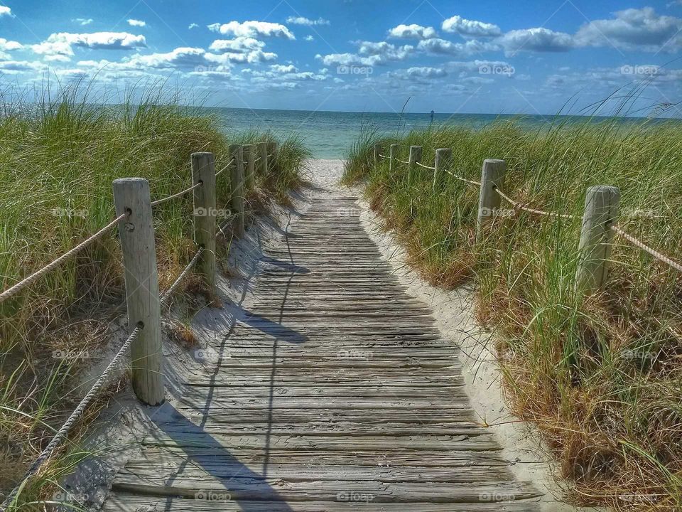 Path to relaxation sand and rejuvenation