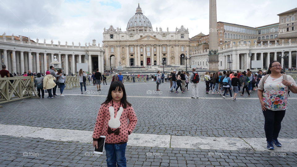 daughter holiday in Rome 