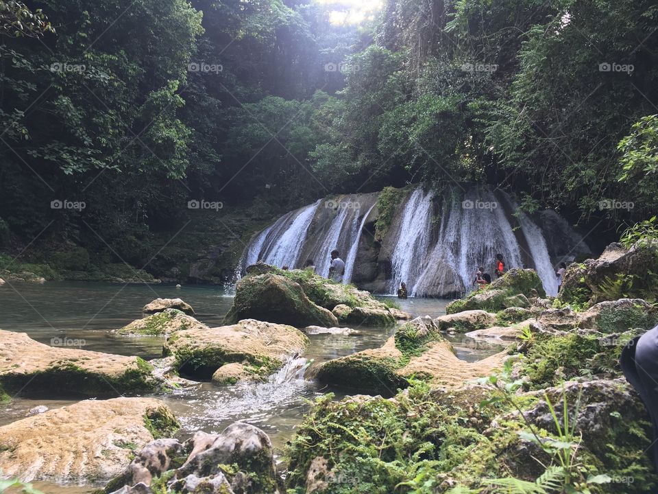 One of the hidden gems in Jamaica , Reach falls waterfall located in Portland Parish , also known for the famous “rabbit hole” 