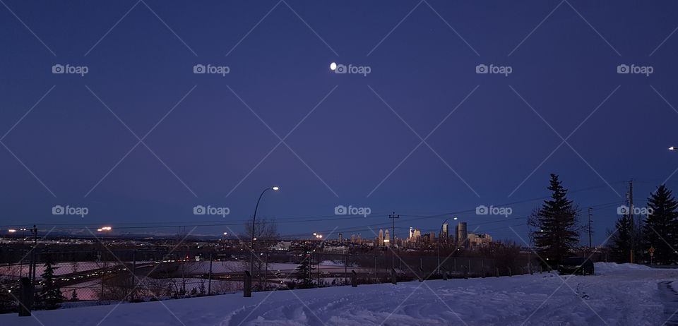 Moon over my City