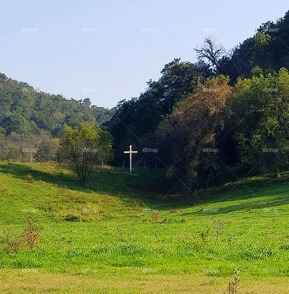 cross in the valley