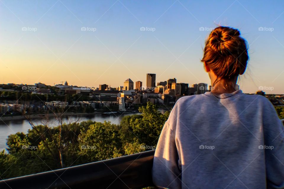 Looking down at St Paul 