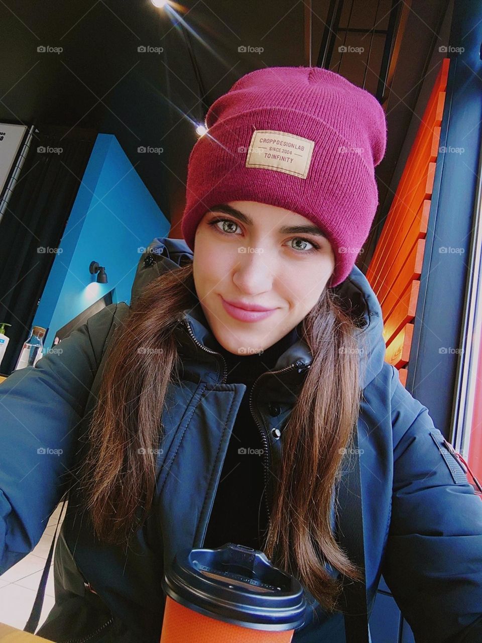 selfie portrait of a girl