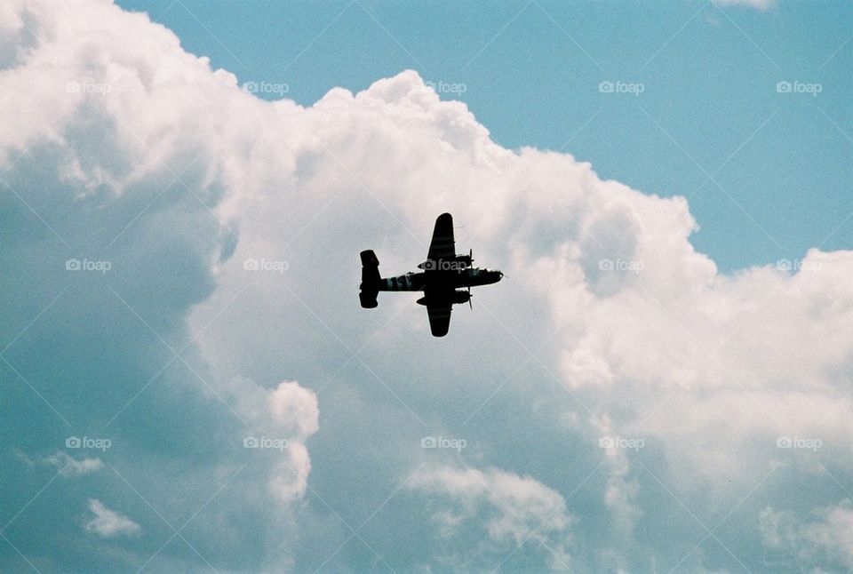 B-25 over England