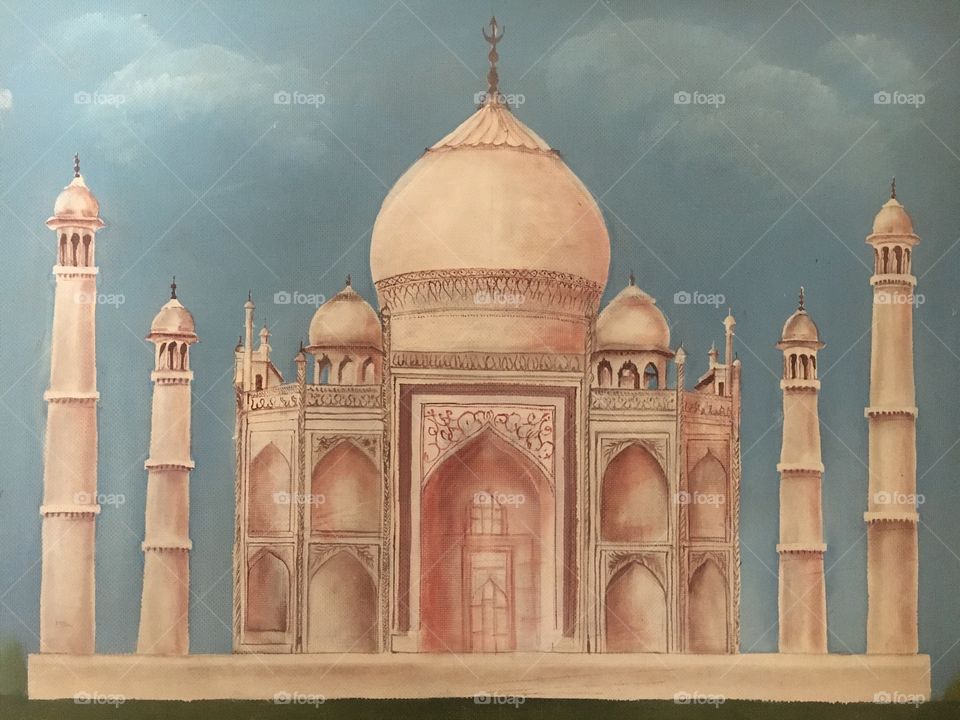 This is a pairing of Taj Mahal.