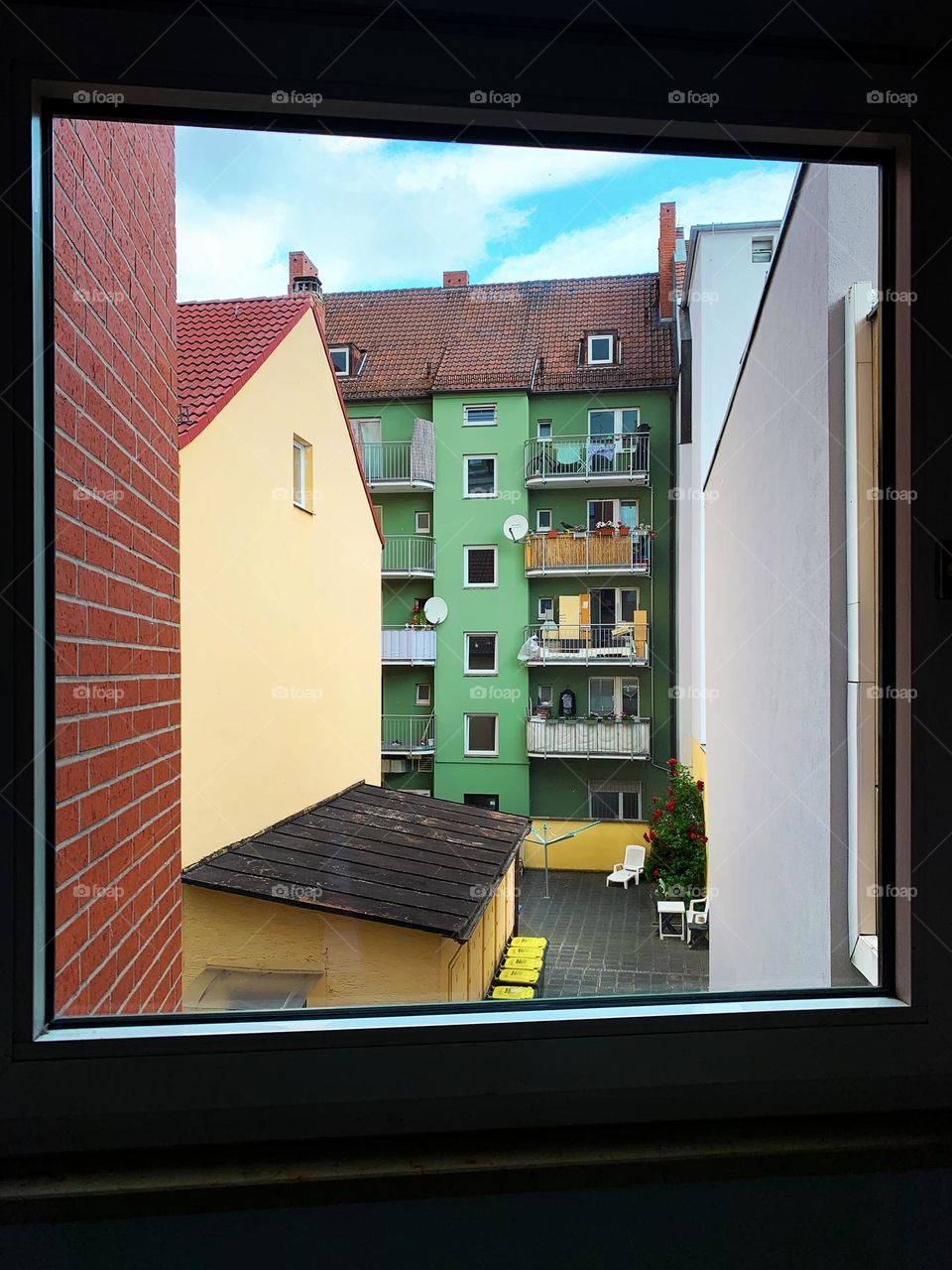 Bright and colorful boost window view 