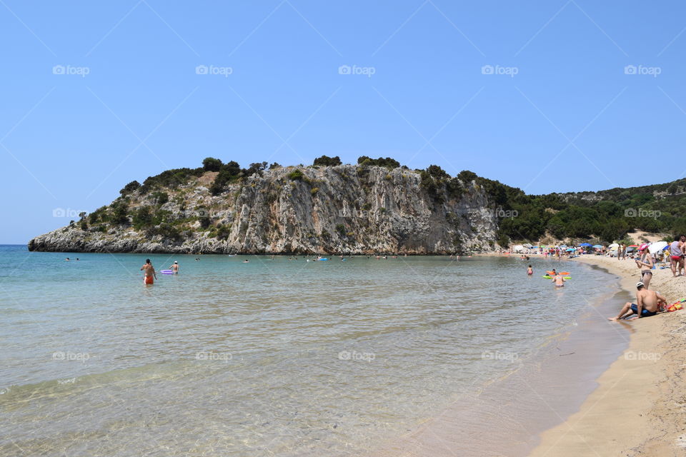 Greece summer beach. Greece, Voidokoilia summer beach