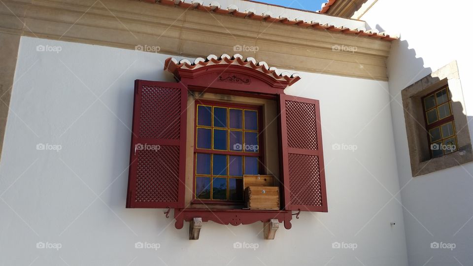 Korrodi Building Window, Castelo de Vide, Portugal