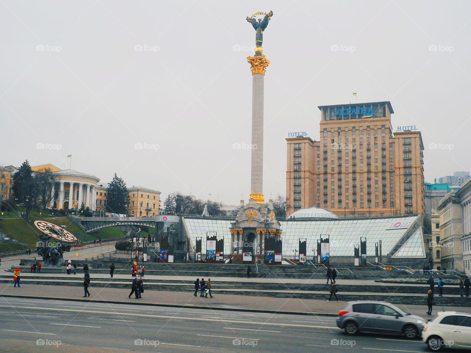 the central street of Kiev, Khreshchatyk