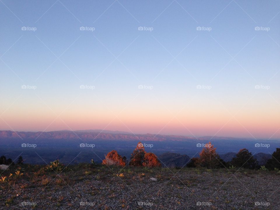 Mt Lemmon. Evening in Tucson