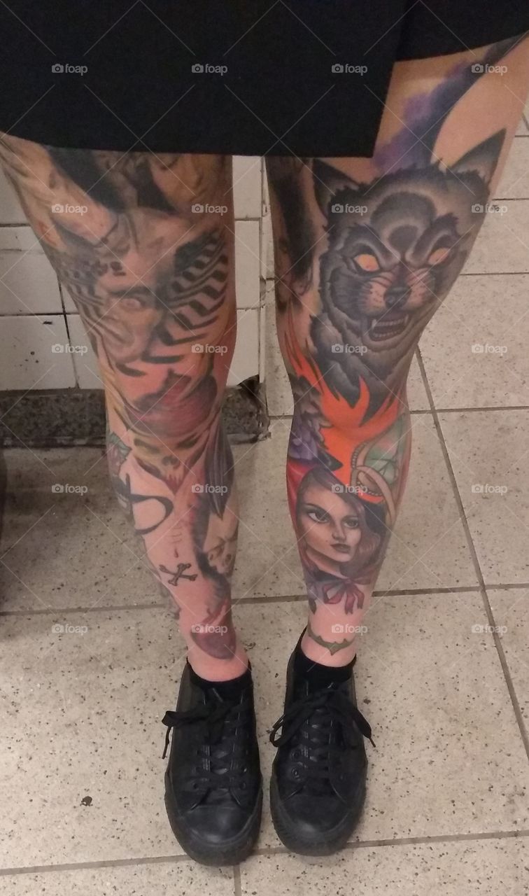 Tattooed Legs