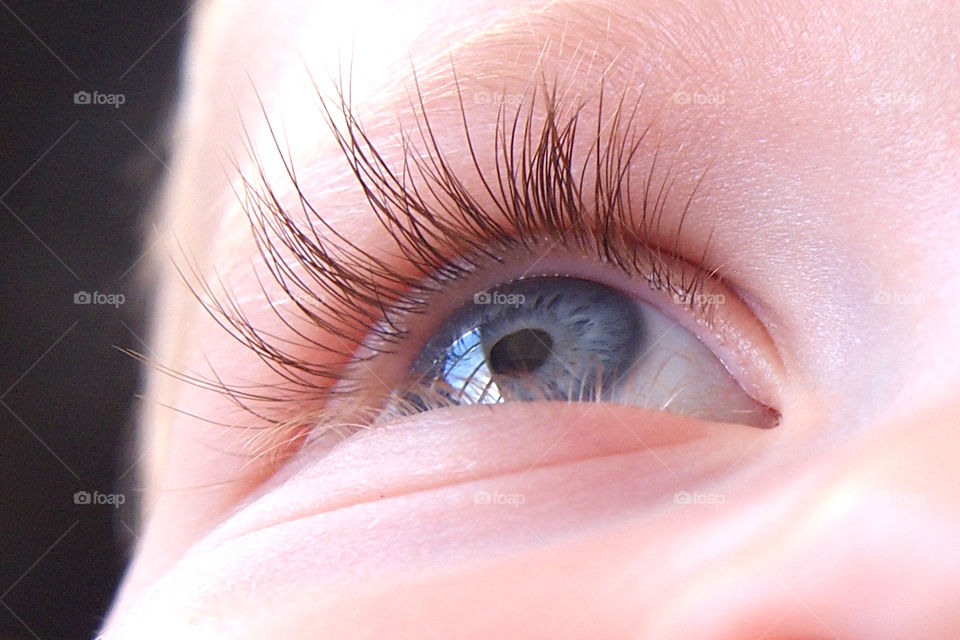 Close-up of a boy's eye