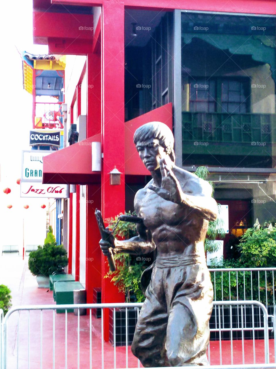 Bruce Lee Statue Chinatown L.A.