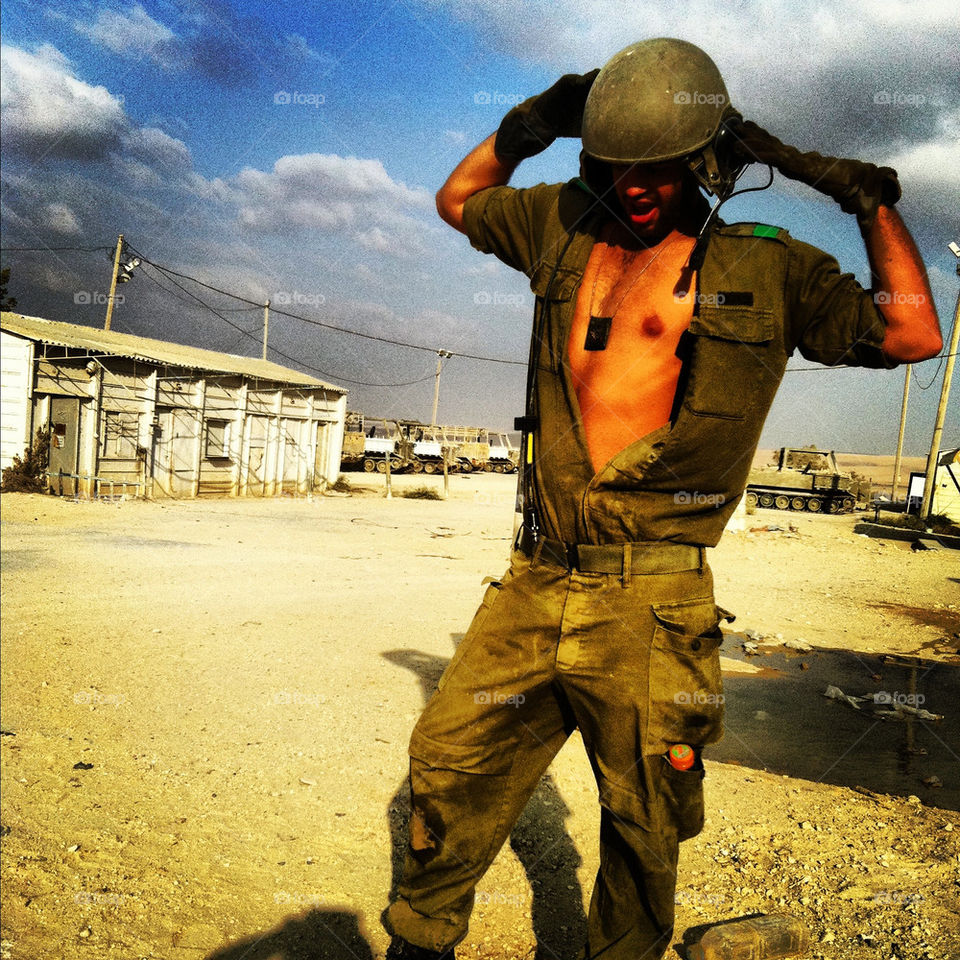 helmet desert army by tsiftsif