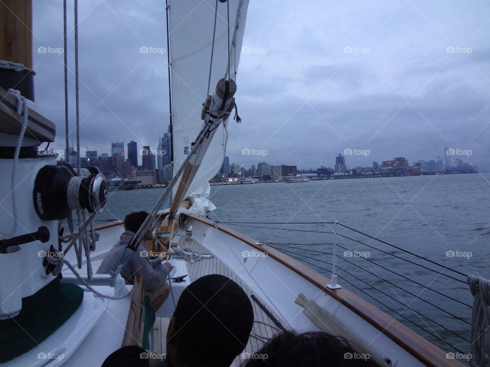 sailing NYC. Sailing back to pier 62