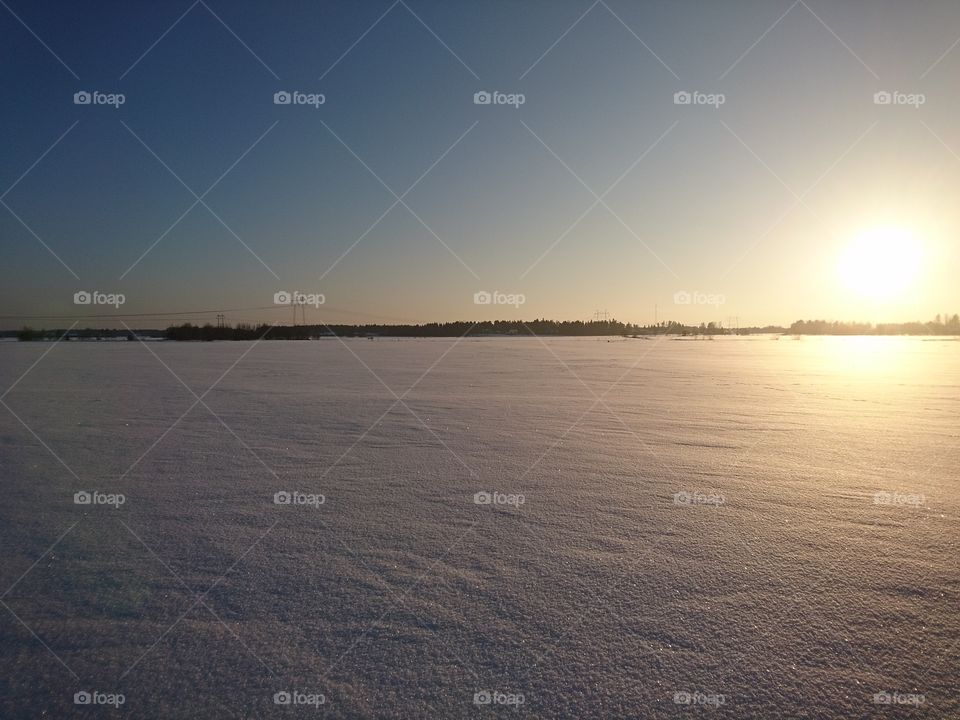 Yet another snowy field