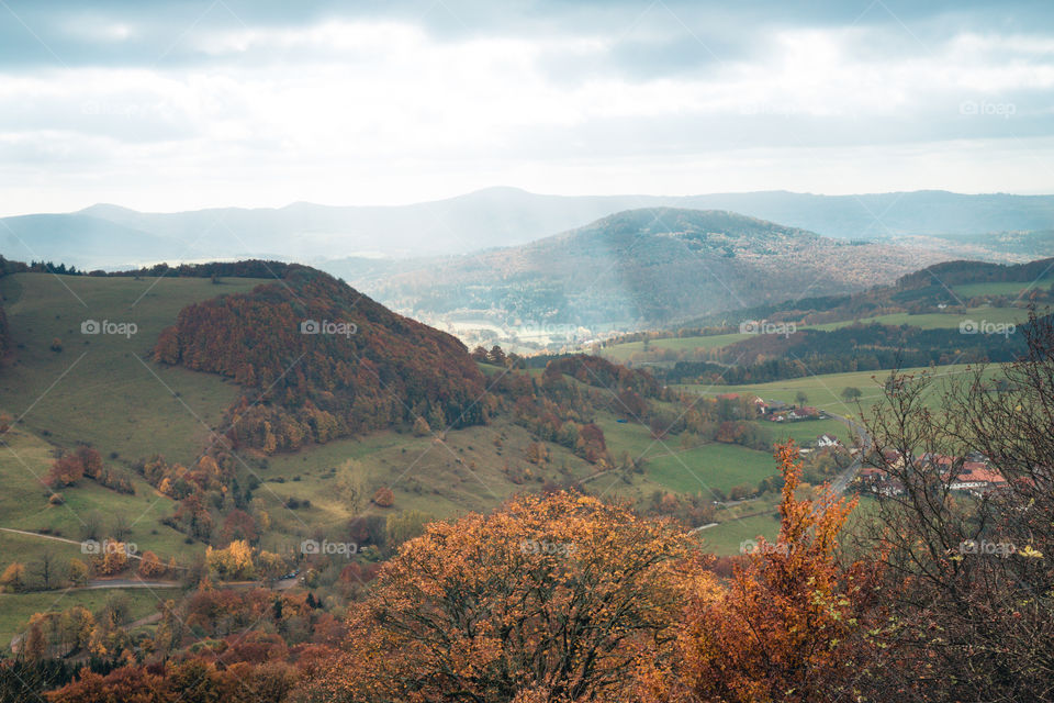 Sunrays in the valley