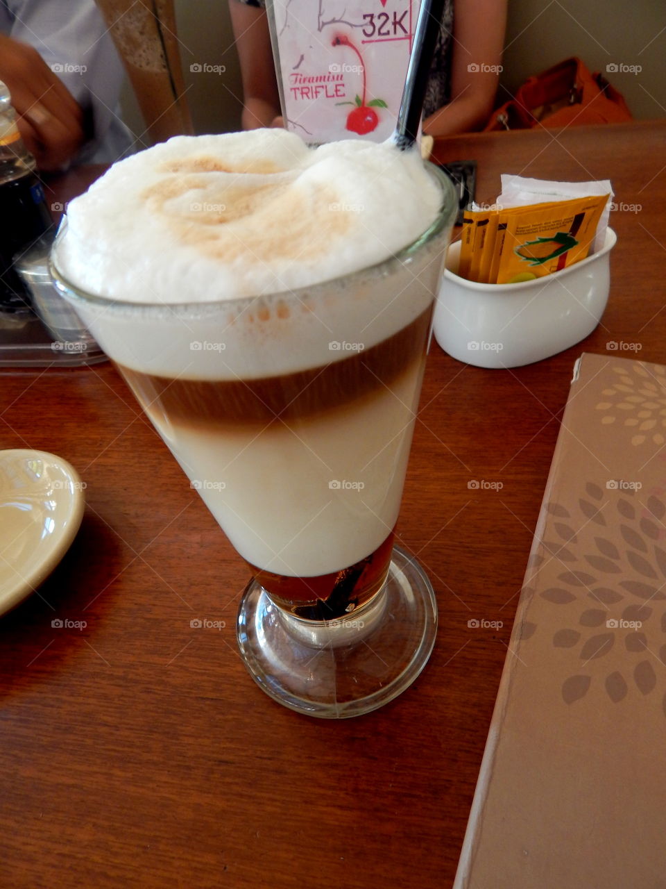 ice cappuccino with cream