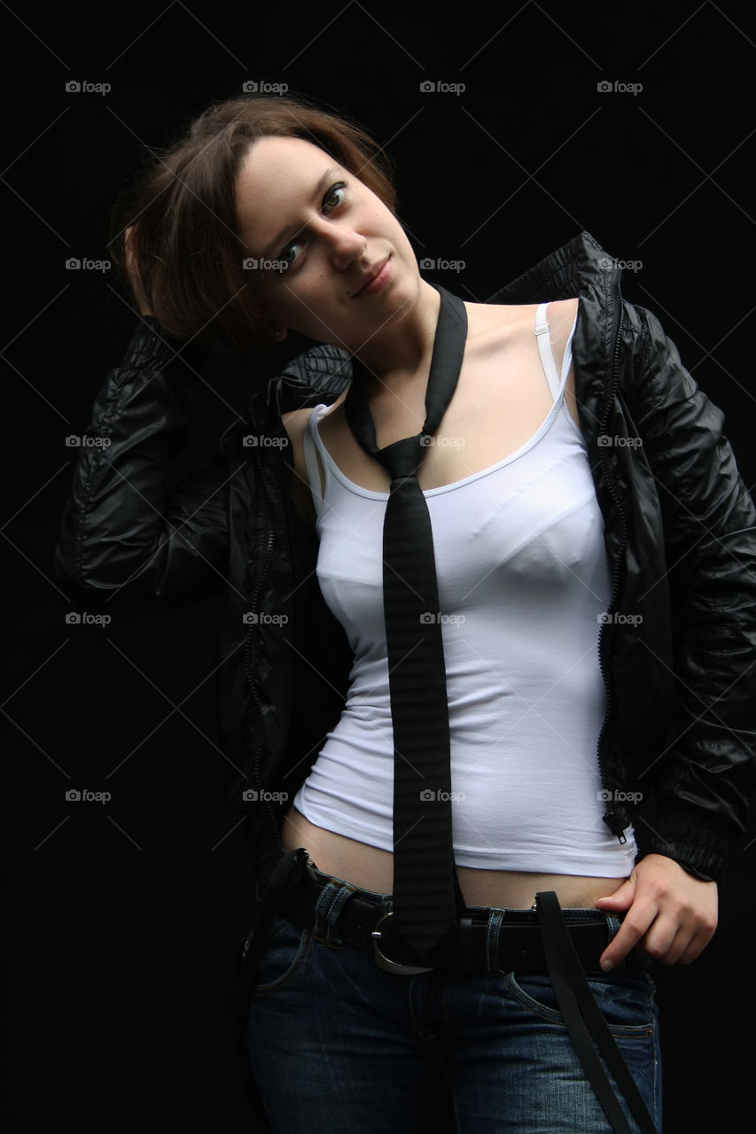 Colorful style with a tie