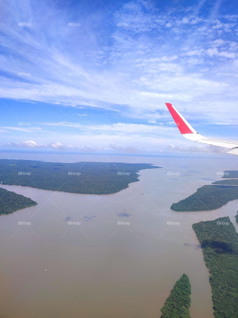 Above the Guamá river.