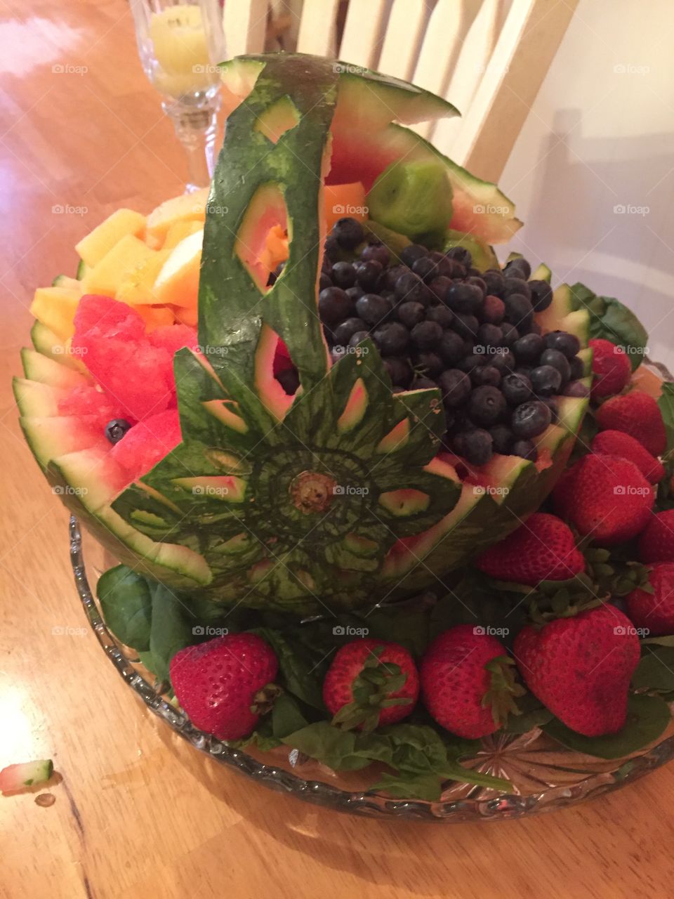 Flower fruit basket 