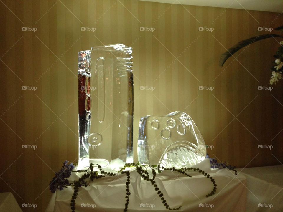 Xbox ice sculpture