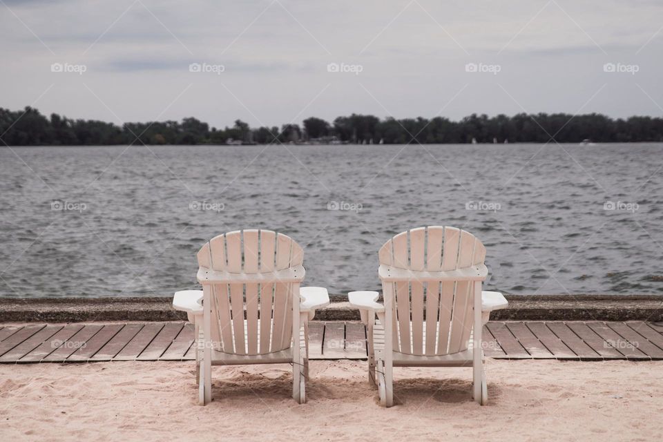 looking at the water