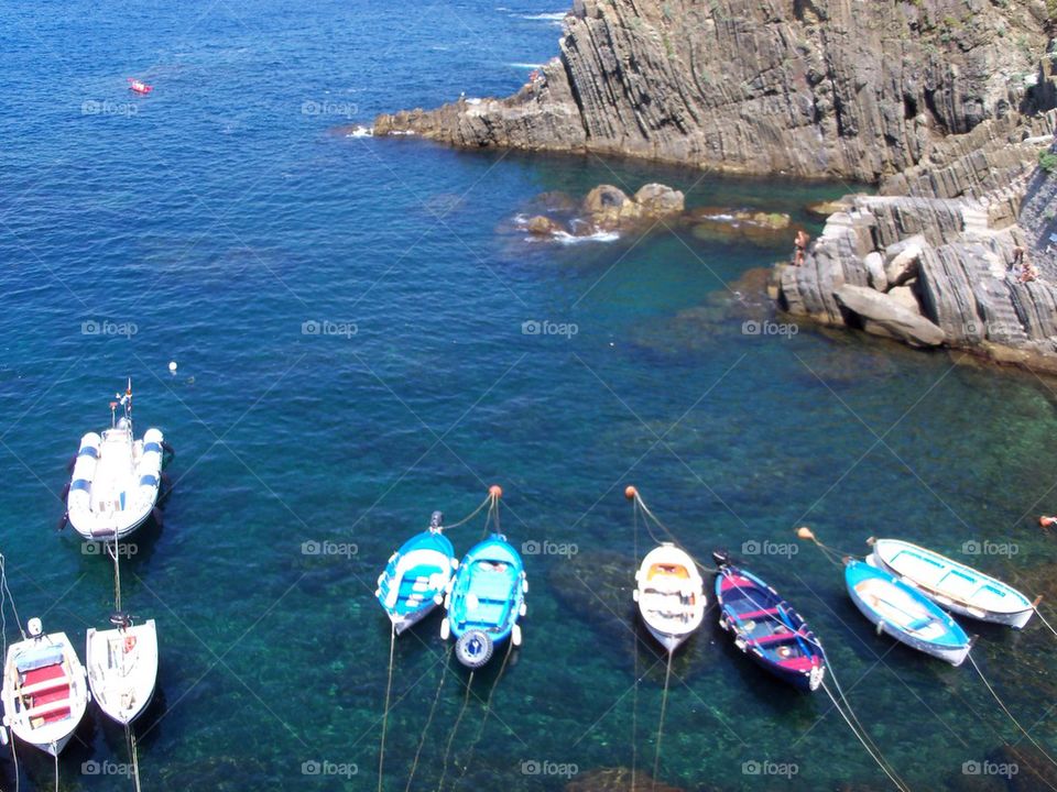 Boats at Cinque Terre