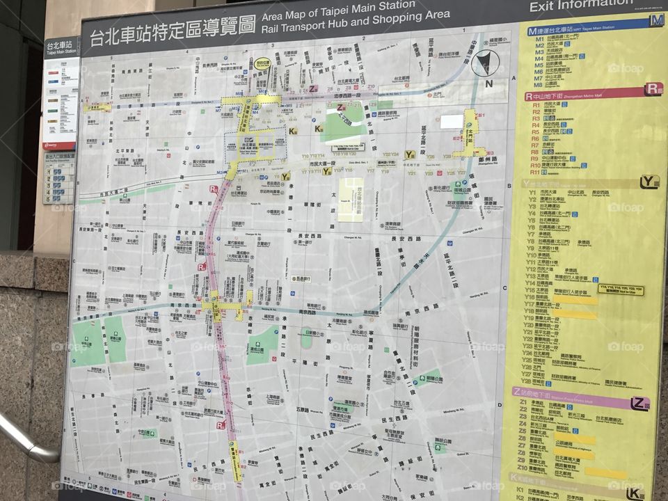 Taiwan street view, city map, Taipei 